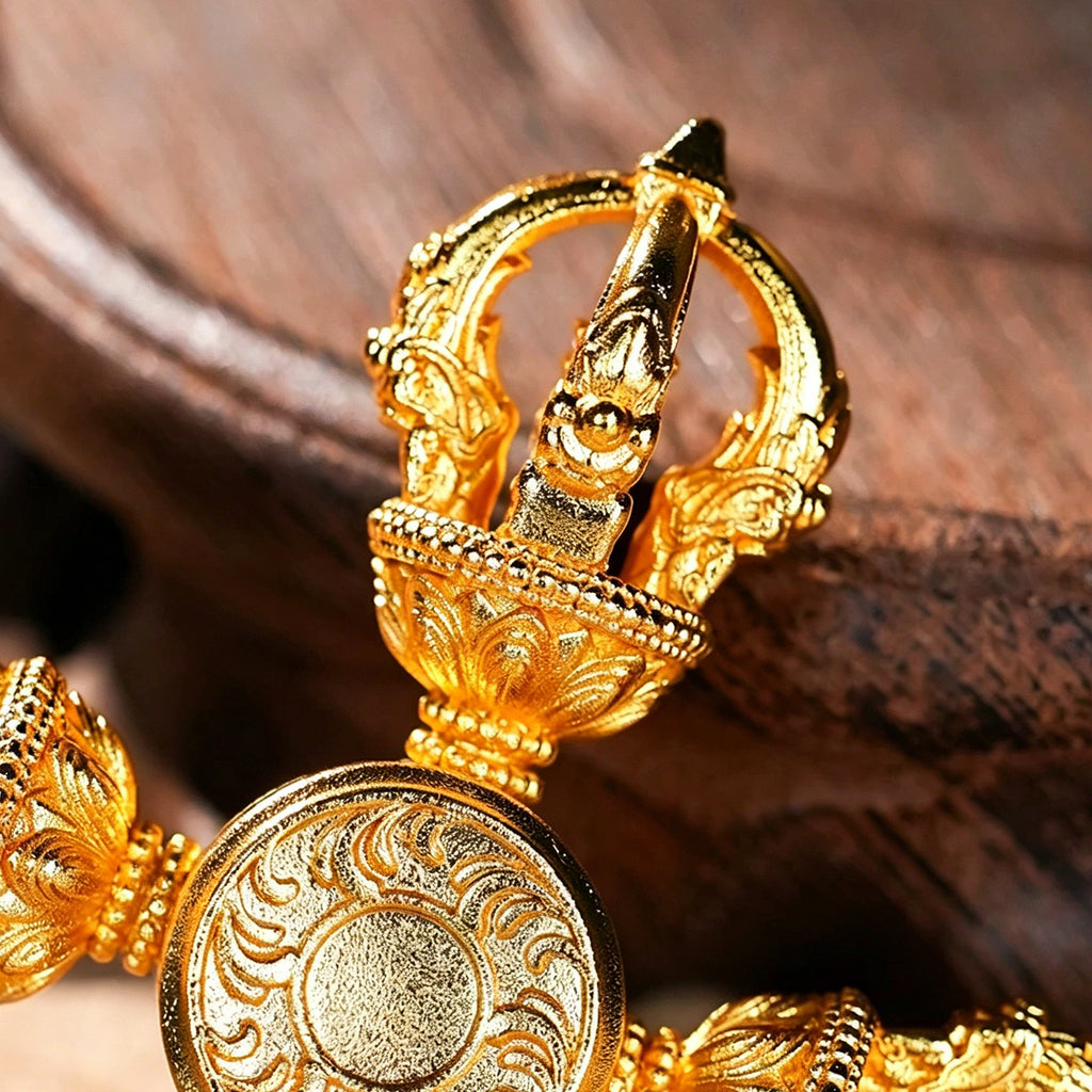Daipithy | Pithy Mythology Artifact -Golden Whirling Wheel Pendant