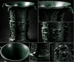 Ancient He Zun Bronze Vessel – Lost-Wax Cast Chinese Collectible Art