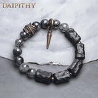 Dark Series Black Hair Crystal & Ebony Bracelet