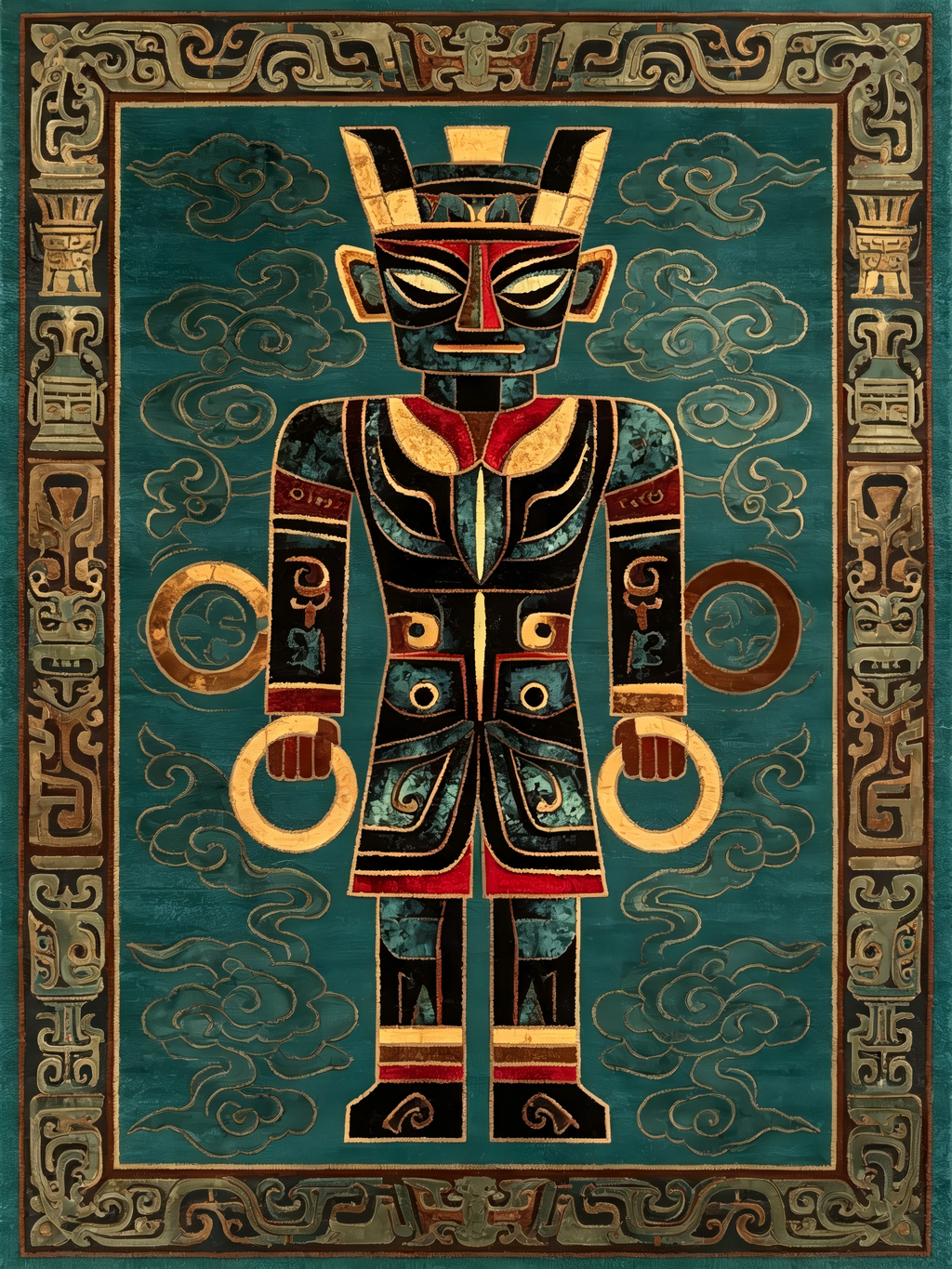 Ancient Totem Guardian Rug
