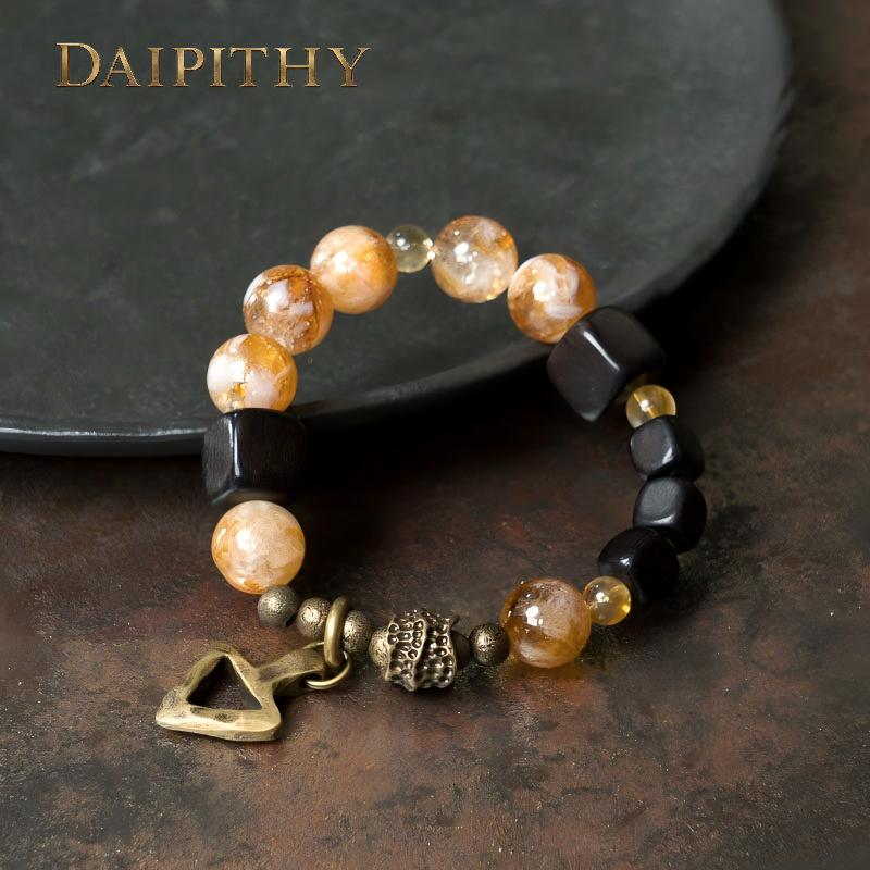 Dai Era - Earth Series Citrine & Ebony Bracelet