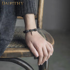 Dark Series Black Hair Crystal & Ebony Bracelet