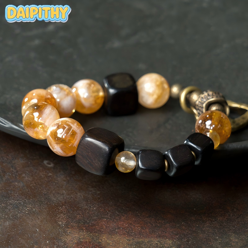 Dai Era - Earth Series Citrine & Ebony Bracelet