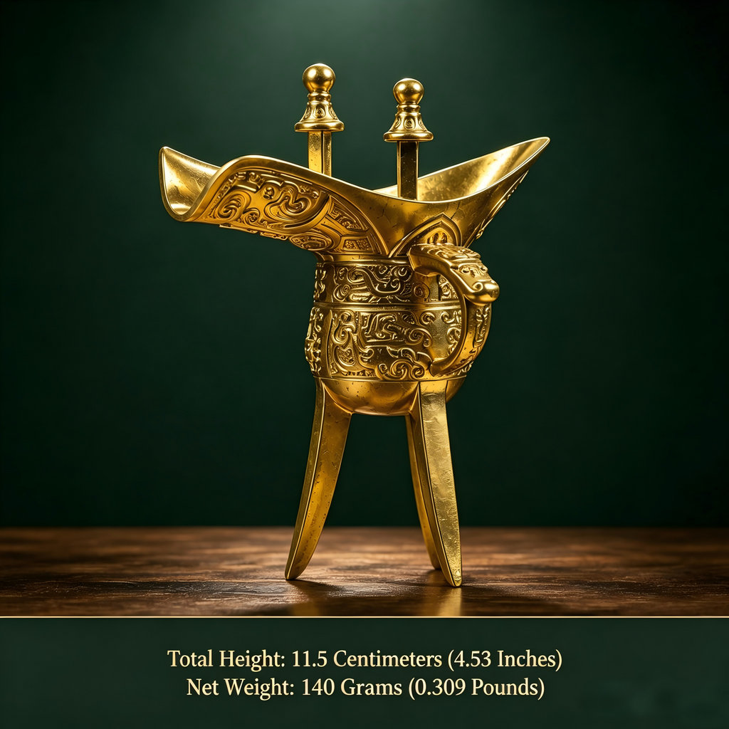 Erlitou Three-Star Bronze Vessel | Handcrafted Lost-Wax Casting Art Piece