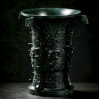 Ancient He Zun Bronze Vessel – Lost-Wax Cast Chinese Collectible Art
