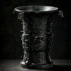 Ancient He Zun Bronze Vessel – Lost-Wax Cast Chinese Collectible Art