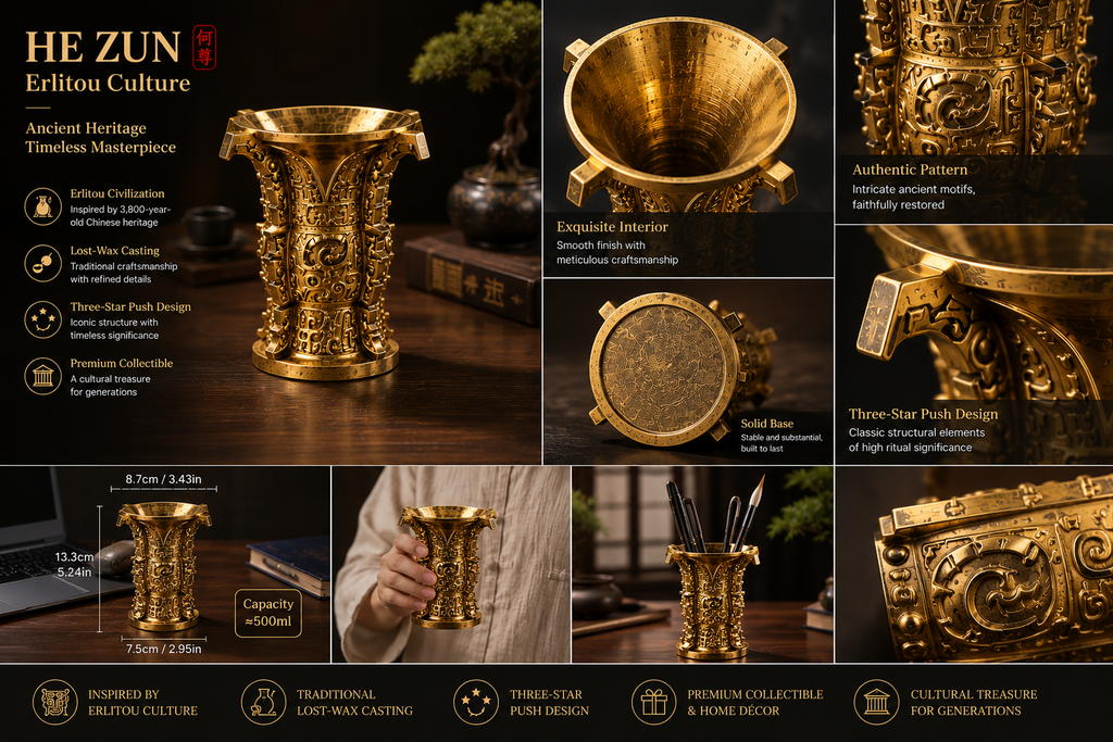 He Zun Bronze Ritual Vessel The Earliest Symbol of China