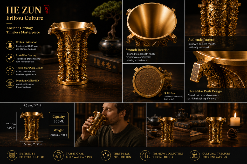 He Zun Bronze Ritual Vessel The Earliest Symbol of China