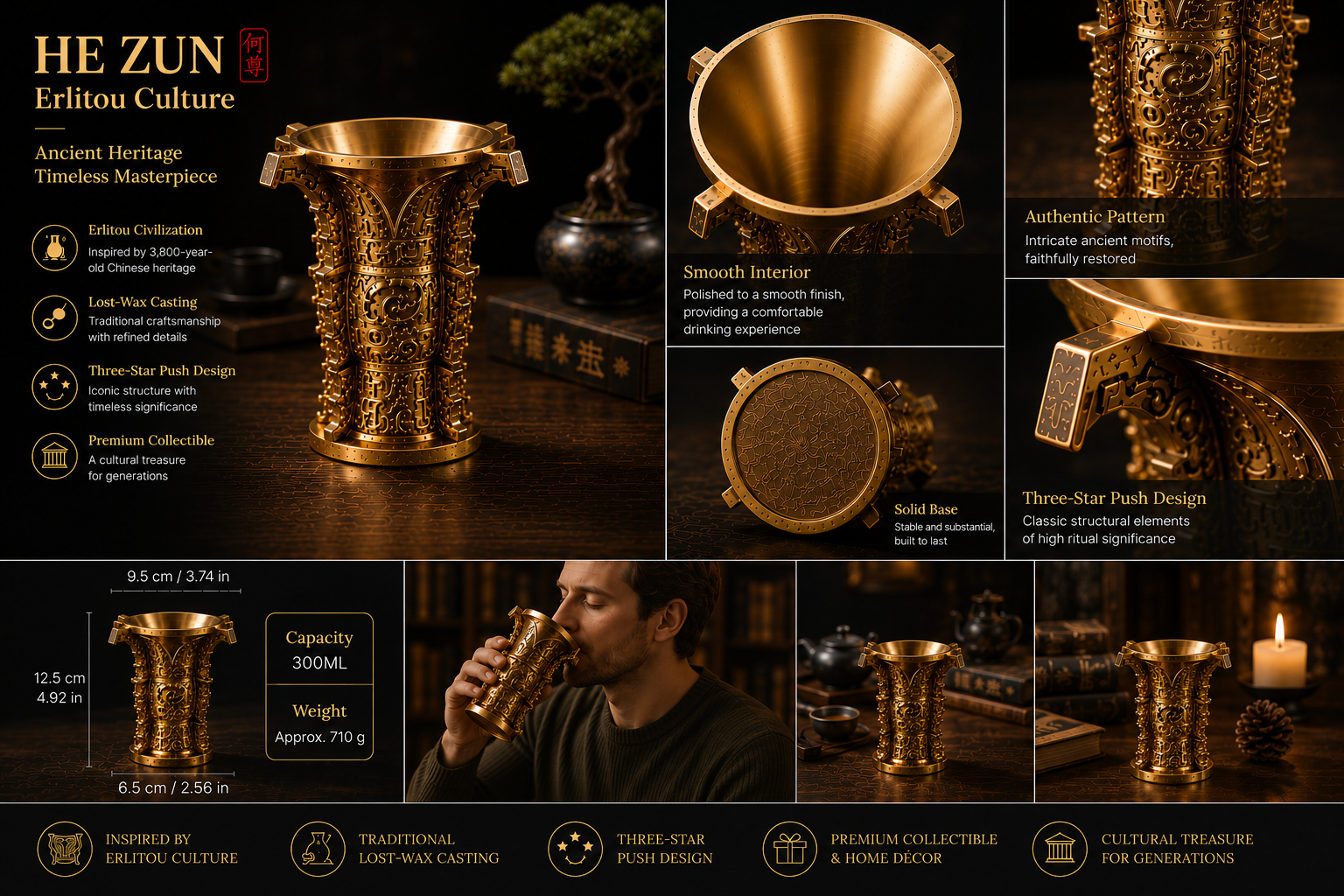 He Zun Bronze Ritual Vessel The Earliest Symbol of China