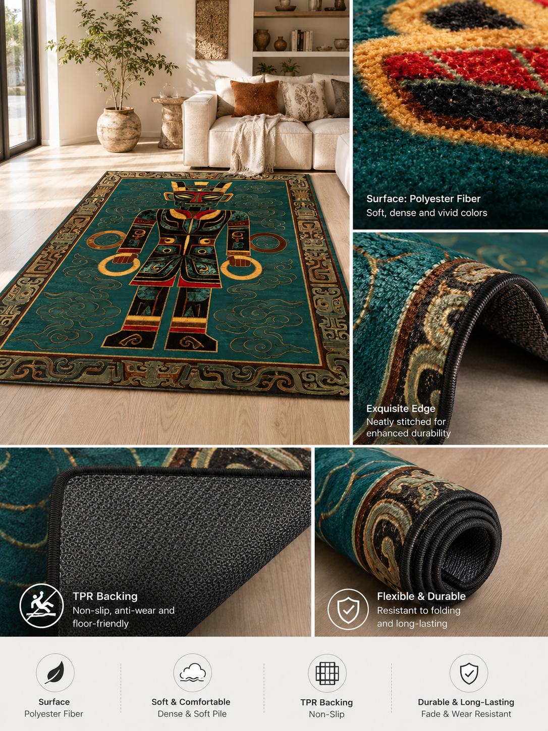 Ancient Totem Guardian Rug