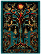 Tree of the Divine Realm Inspired by  Legendary Sanxingdui Bronze Tree