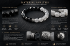 Dai Era - Light Series Black & White Agate Silver Bracelet