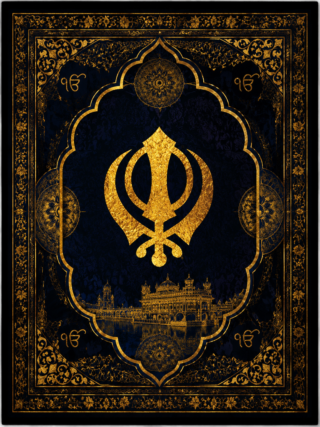 The Sacred Khanda – Sikh Heritage Art Tapestry | A Tribute to Faith, Courage & Unity