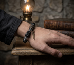 Dark Series Black Hair Crystal & Ebony Bracelet