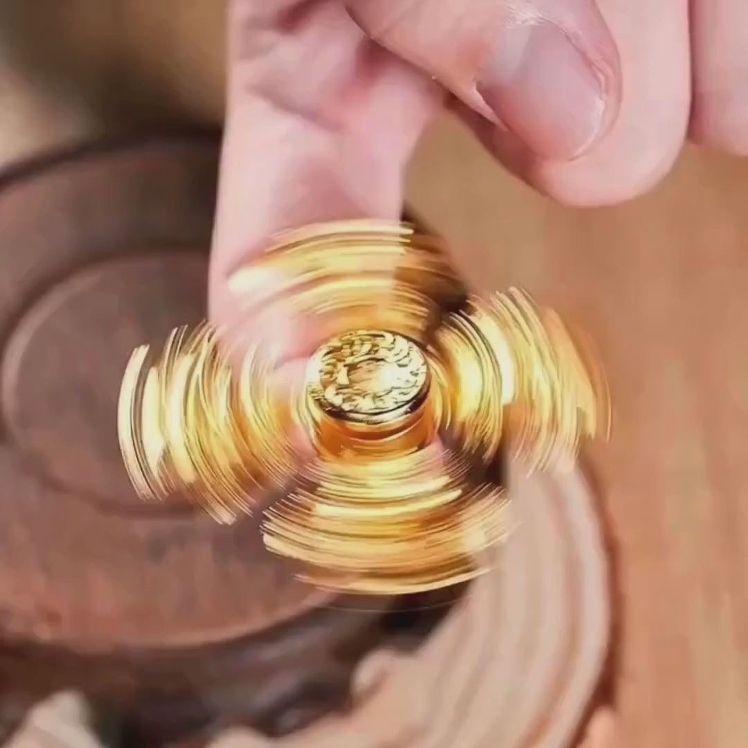 Daipithy | Pithy Mythology Artifact -Golden Whirling Wheel Pendant